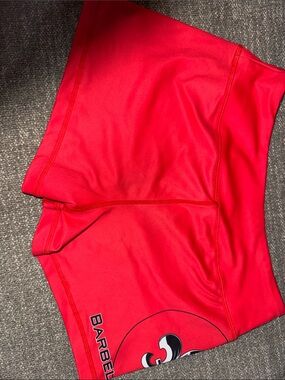 Barbell Apparel Red Compression Shorts